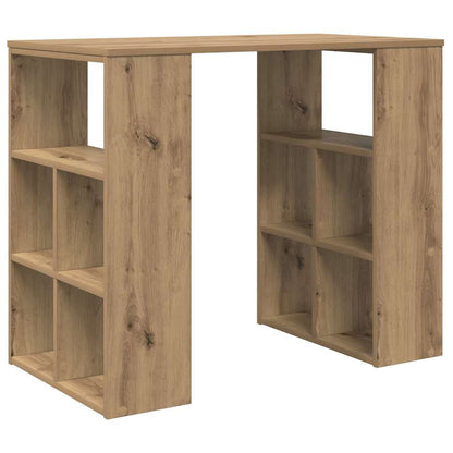 Bureau met plank Artisan Eiken 90 x 50 x 75 cm Bewerkt hout