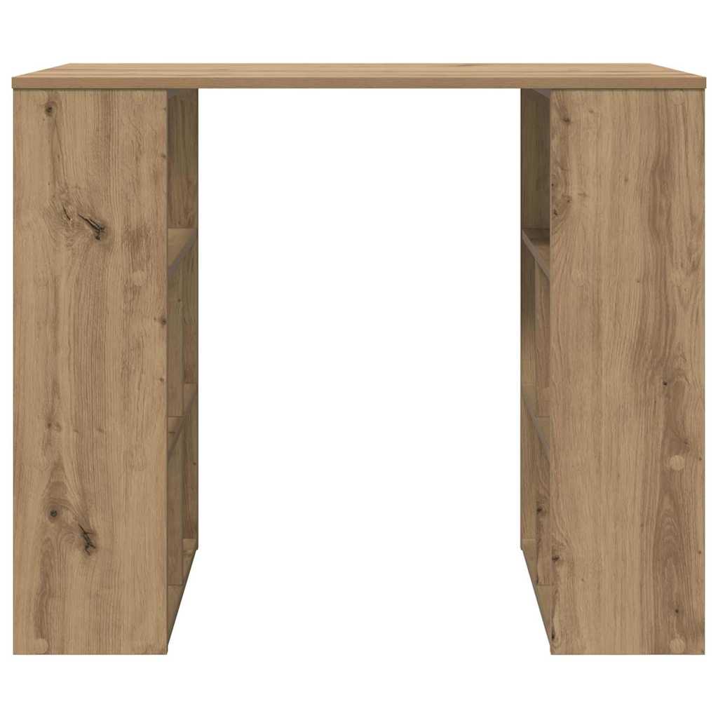 Bureau met plank Artisan Eiken 90 x 50 x 75 cm Bewerkt hout
