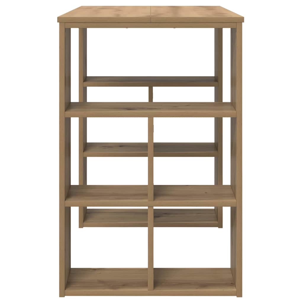 Bureau met plank Artisan Eiken 90 x 50 x 75 cm Bewerkt hout