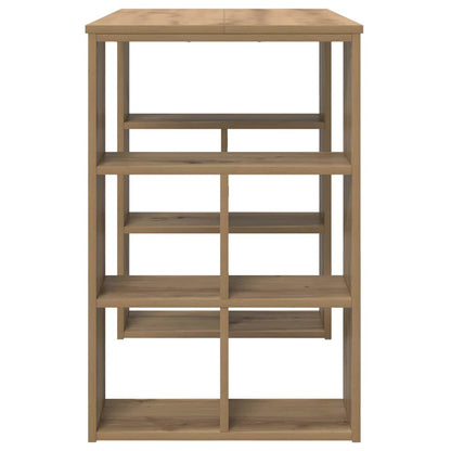 Bureau met plank Artisan Eiken 90 x 50 x 75 cm Bewerkt hout