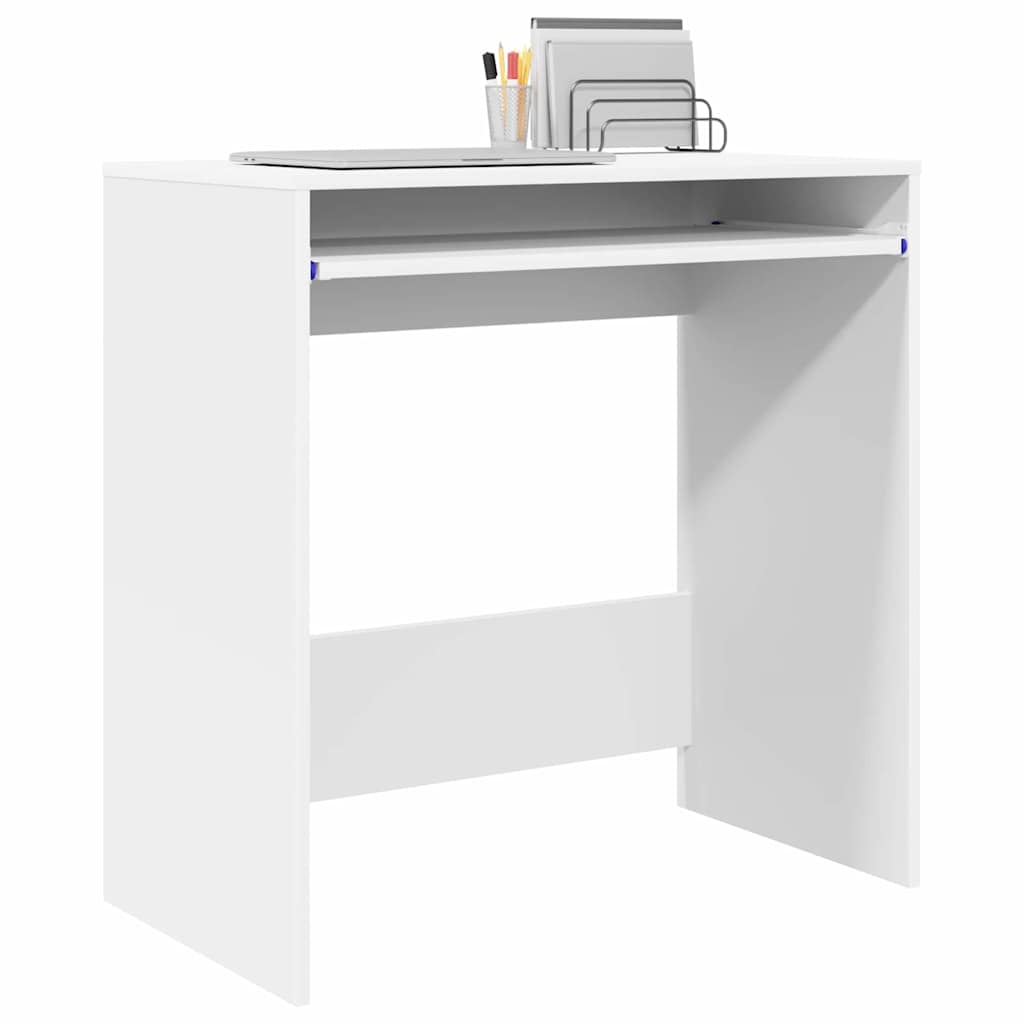 Bureau met lade met opslag Wit 77.5 x 43 x 79 cm Bewerkt hout