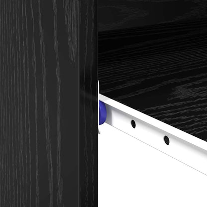 Bureau met lade Zwart Eiken 77.5 x 43 x 79 cm Bewerkt hout