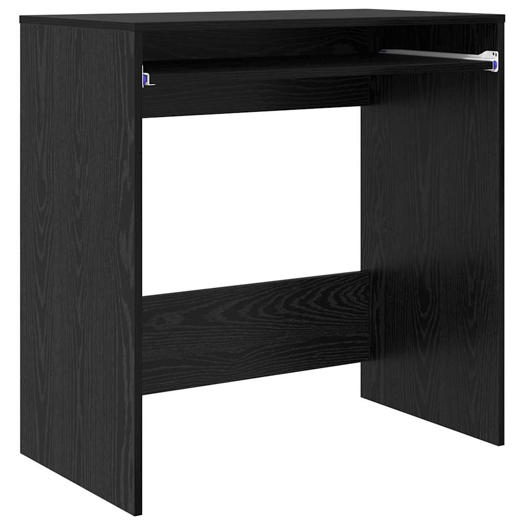Bureau met lade Zwart Eiken 77.5 x 43 x 79 cm Bewerkt hout