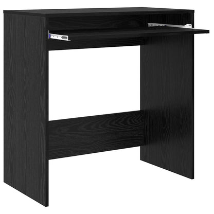 Bureau met lade Zwart Eiken 77.5 x 43 x 79 cm Bewerkt hout