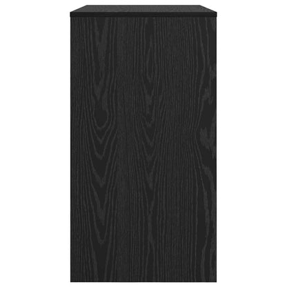 Bureau met lade Zwart Eiken 77.5 x 43 x 79 cm Bewerkt hout