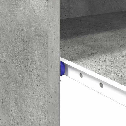 Bureau met lade Beton Grijs 77.5 x 43 x 79 cm Bewerkt hout