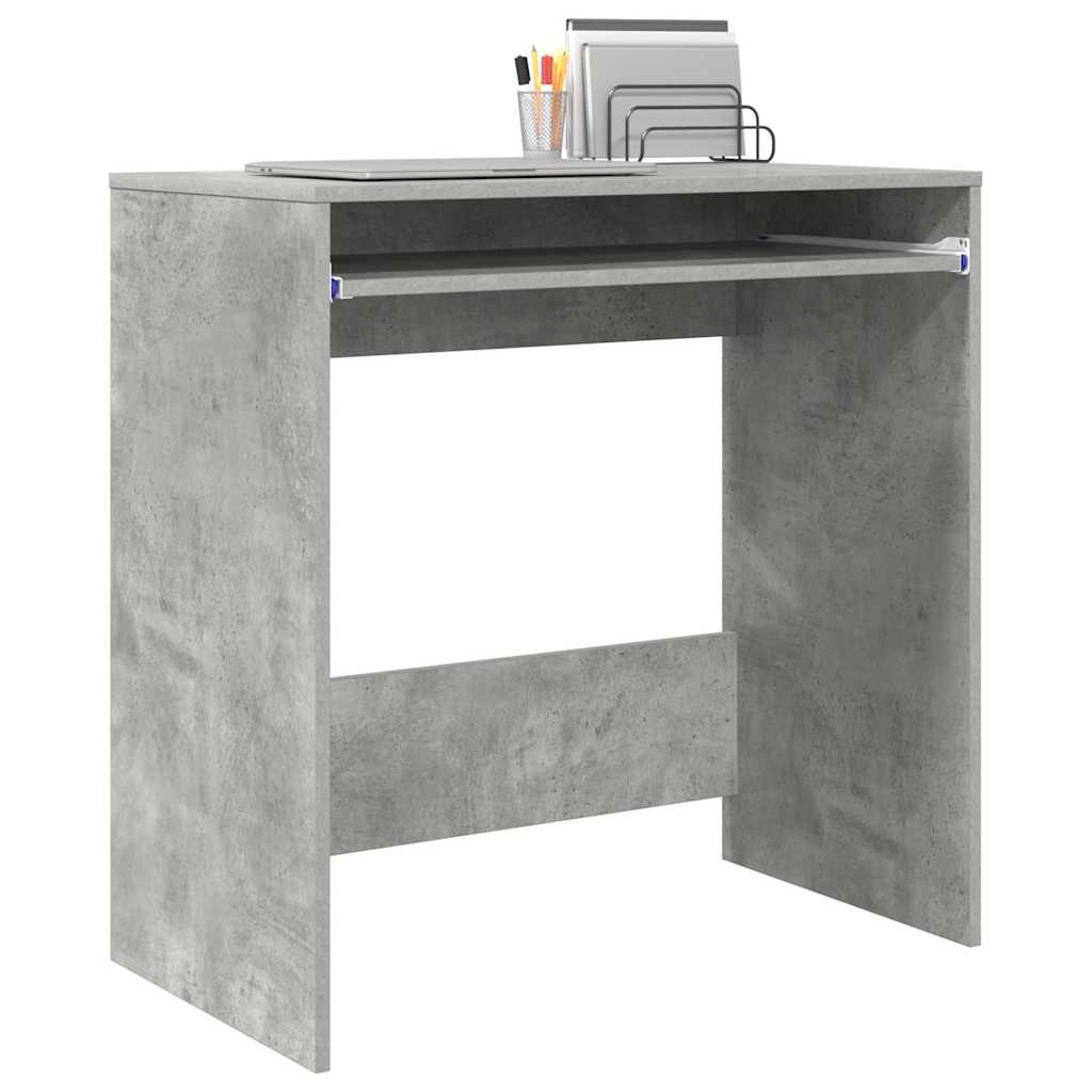 Bureau met lade Beton Grijs 77.5 x 43 x 79 cm Bewerkt hout