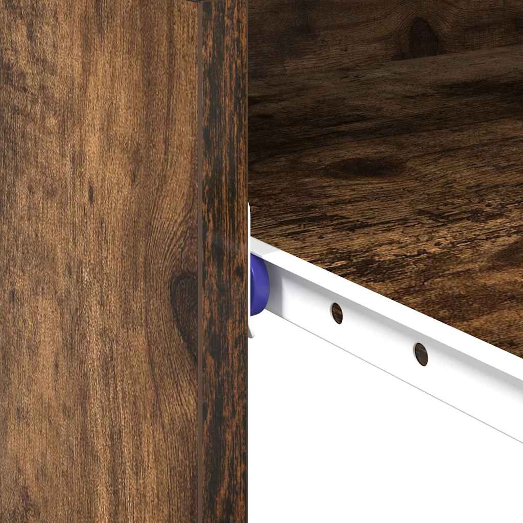 Bureau met lade Gerookt eiken 77.5 x 43 x 79 cm Bewerkt hout