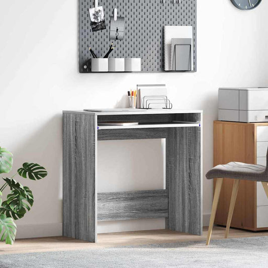 Bureau met lade Grijs Sonoma 77.5 x 43 x 79 cm Bewerkt hout
