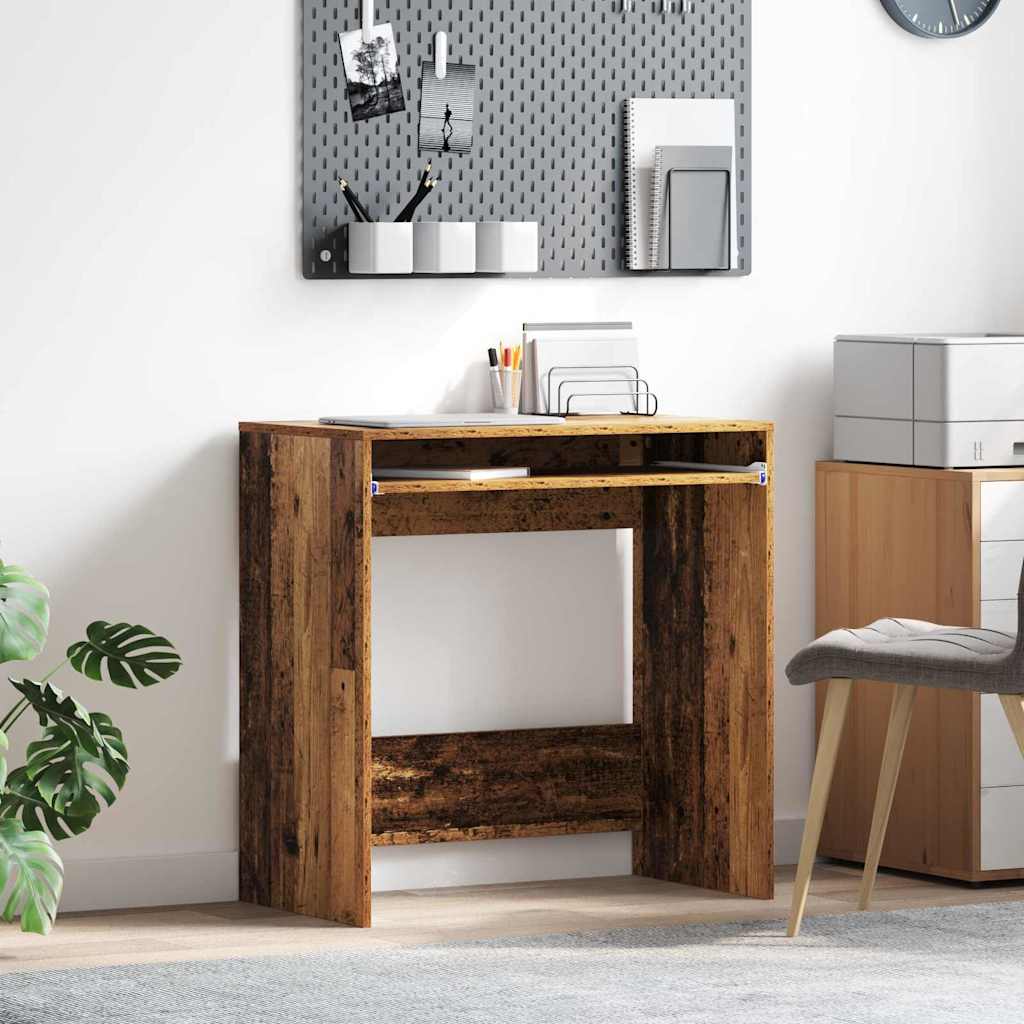Bureau met lade Oud Hout 77.5 x 43 x 79 cm Bewerkt hout