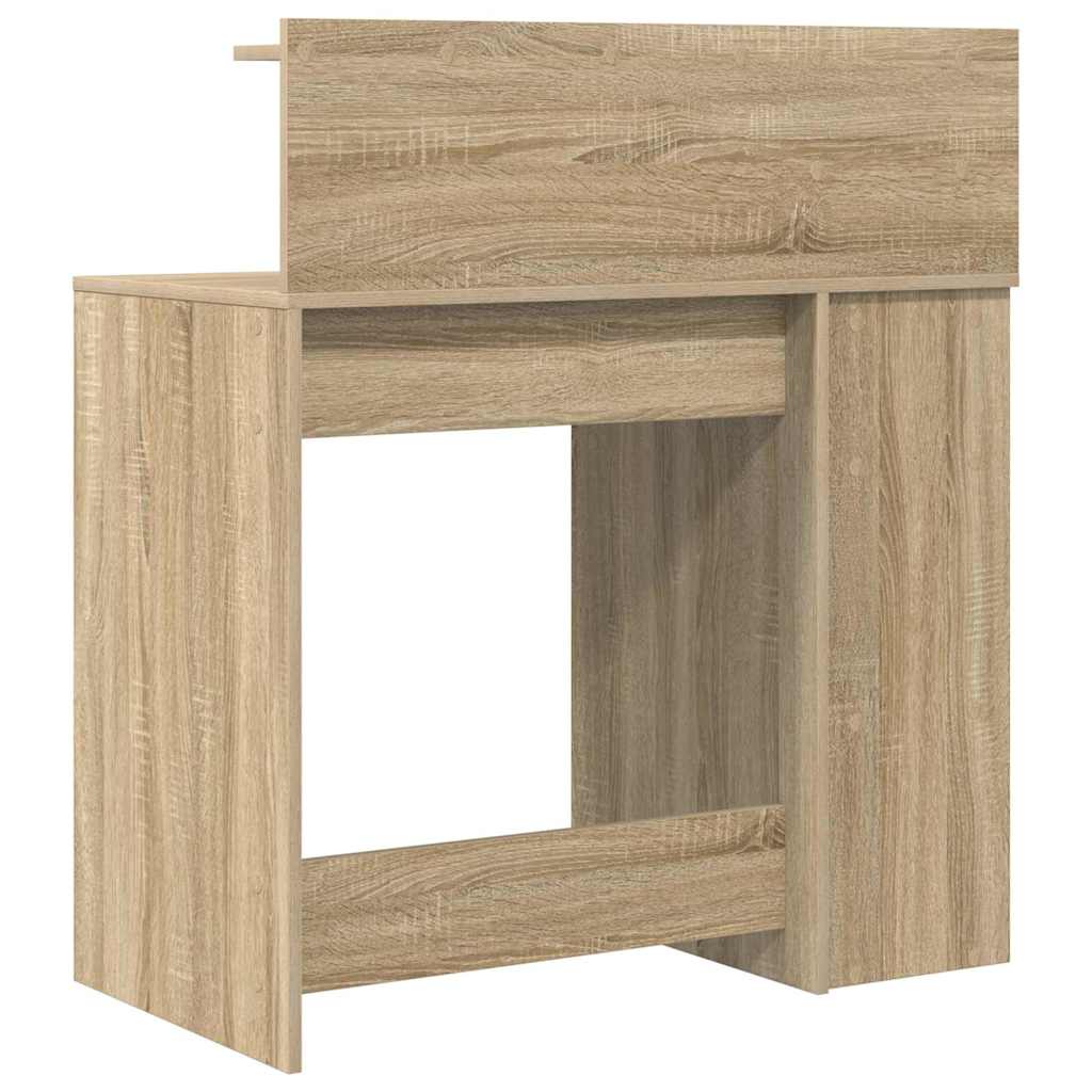 Bureau met plank Sonoma Eiken 90 x 48 x 101,5 cm Bewerkt hout