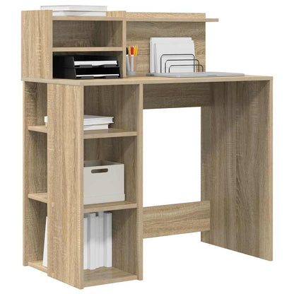 Bureau met plank Sonoma Eiken 90 x 48 x 101,5 cm Bewerkt hout