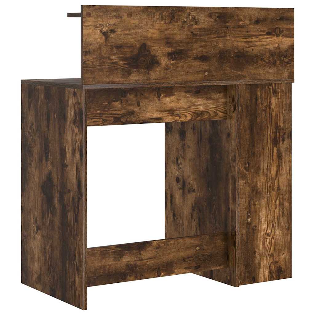 Bureau met plank Gerookt eiken 90 x 48 x 101,5 cm Bewerkt hout