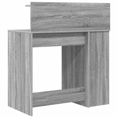 Bureau met plank Grijs Sonoma 90 x 48 x 101,5 cm Bewerkt hout