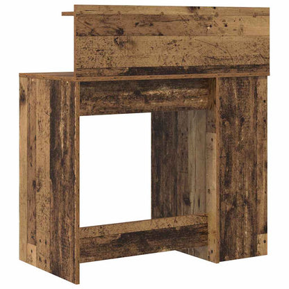 Bureau met plank Oud Hout 90 x 48 x 101,5 cm Bewerkt hout