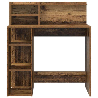 Bureau met plank Oud Hout 90 x 48 x 101,5 cm Bewerkt hout