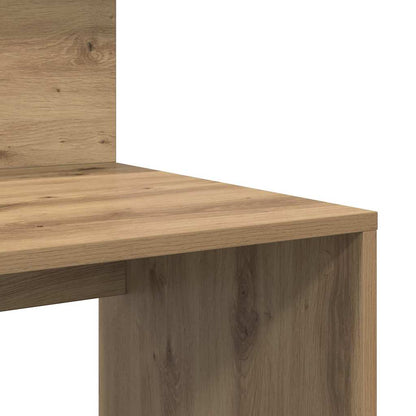 Bureau met plank Artisan Eiken 90 x 48 x 101,5 cm Bewerkt hout