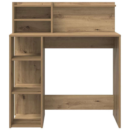 Bureau met plank Artisan Eiken 90 x 48 x 101,5 cm Bewerkt hout
