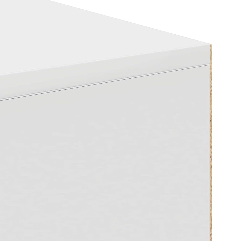 Bureau met plank met opslag Wit 102 x 50 x 75 cm Bewerkt hout