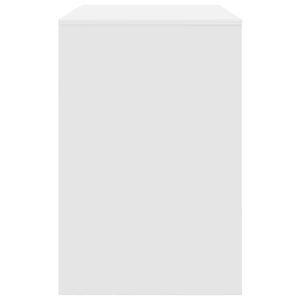 Bureau met plank met opslag Wit 102 x 50 x 75 cm Bewerkt hout