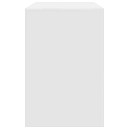 Bureau met plank met opslag Wit 102 x 50 x 75 cm Bewerkt hout