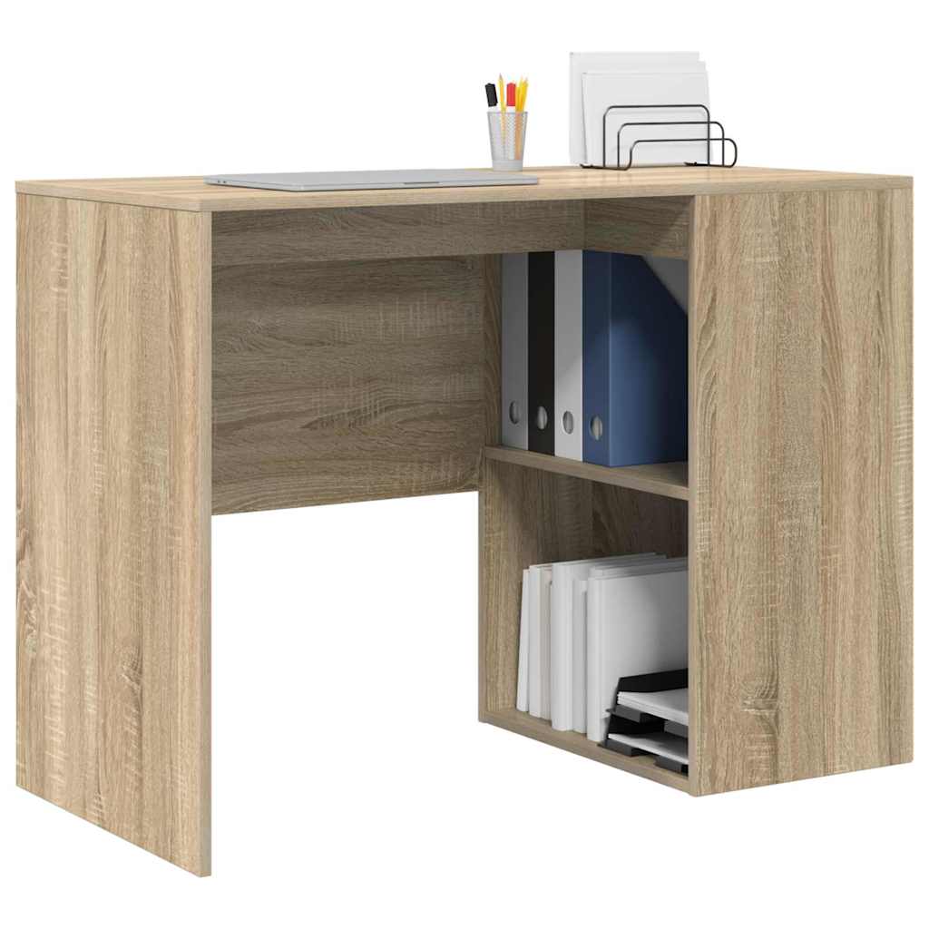 Bureau met plank Sonoma Eiken 102 x 50 x 75 cm Bewerkt hout