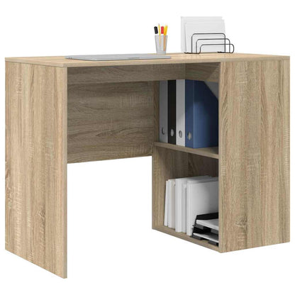 Bureau met plank Sonoma Eiken 102 x 50 x 75 cm Bewerkt hout