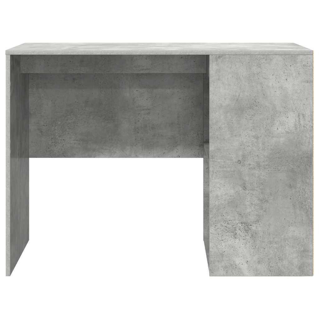 Bureau met plank Beton Grijs 102 x 50 x 75 cm Bewerkt hout