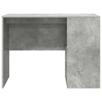 Bureau met plank Beton Grijs 102 x 50 x 75 cm Bewerkt hout
