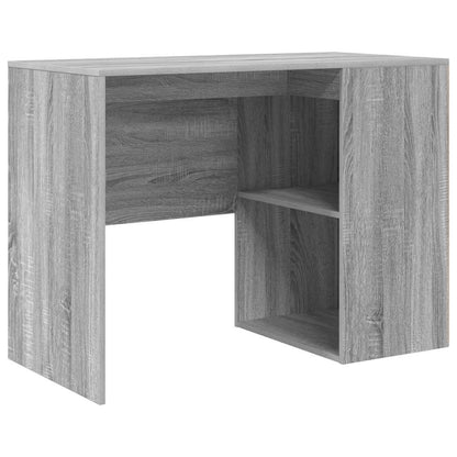 Bureau met plank Grijs Sonoma 102 x 50 x 75 cm Bewerkt hout
