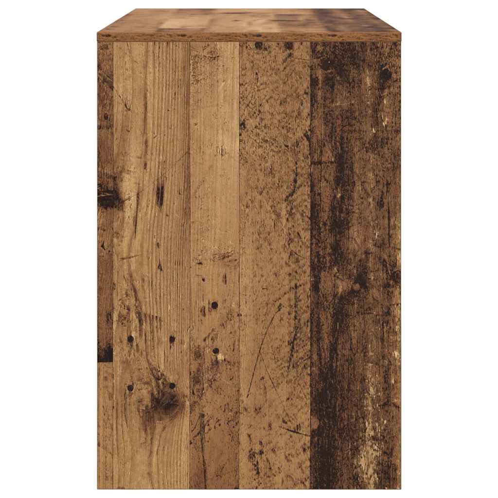 Bureau met plank Oud Hout 102 x 50 x 75 cm Bewerkt hout