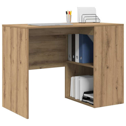 Bureau met plank Artisan Eiken 102 x 50 x 75 cm Bewerkt hout