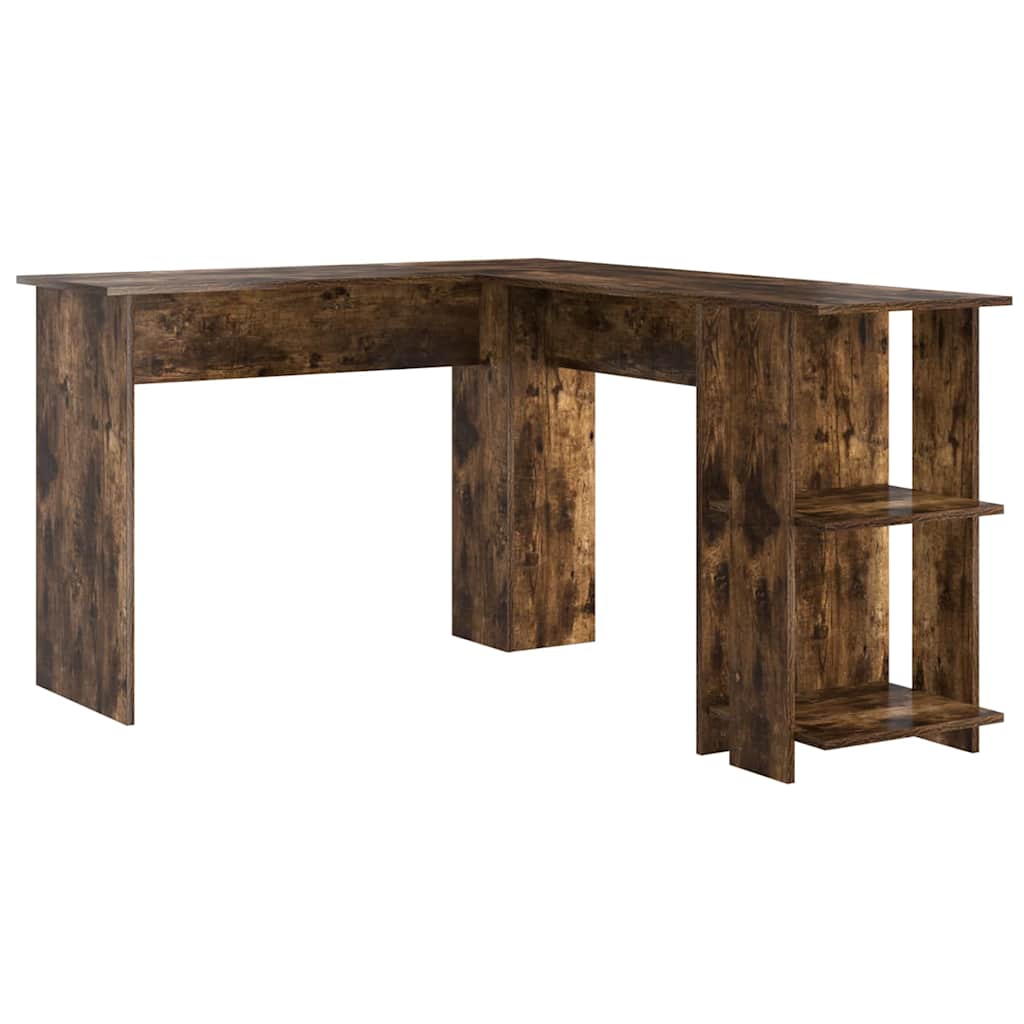 Hoekbureau Gerookt eiken 140 x 113,5 x 75 cm Bewerkt hout