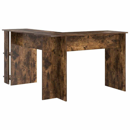 Hoekbureau Gerookt eiken 140 x 113,5 x 75 cm Bewerkt hout