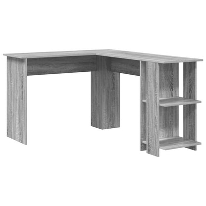 Hoekbureau Grijs Sonoma 140 x 113,5 x 75 cm Bewerkt hout