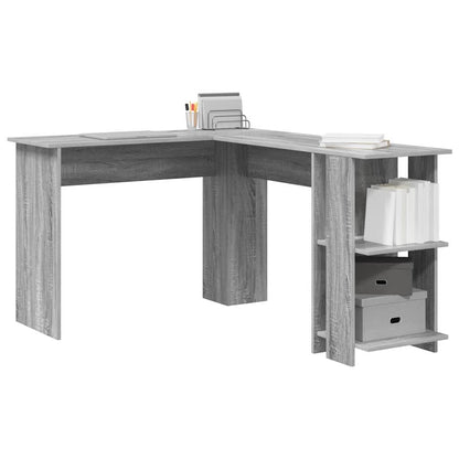 Hoekbureau Grijs Sonoma 140 x 113,5 x 75 cm Bewerkt hout