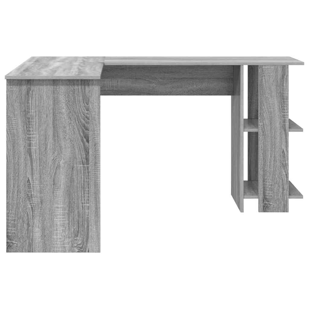Hoekbureau Grijs Sonoma 140 x 113,5 x 75 cm Bewerkt hout