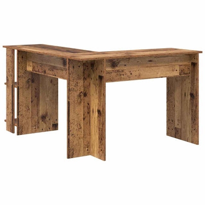 Hoekbureau met plank Oud Hout 140 x 113,5 x 75 cm Bewerkt hout
