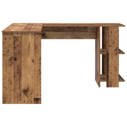 Hoekbureau met plank Oud Hout 140 x 113,5 x 75 cm Bewerkt hout