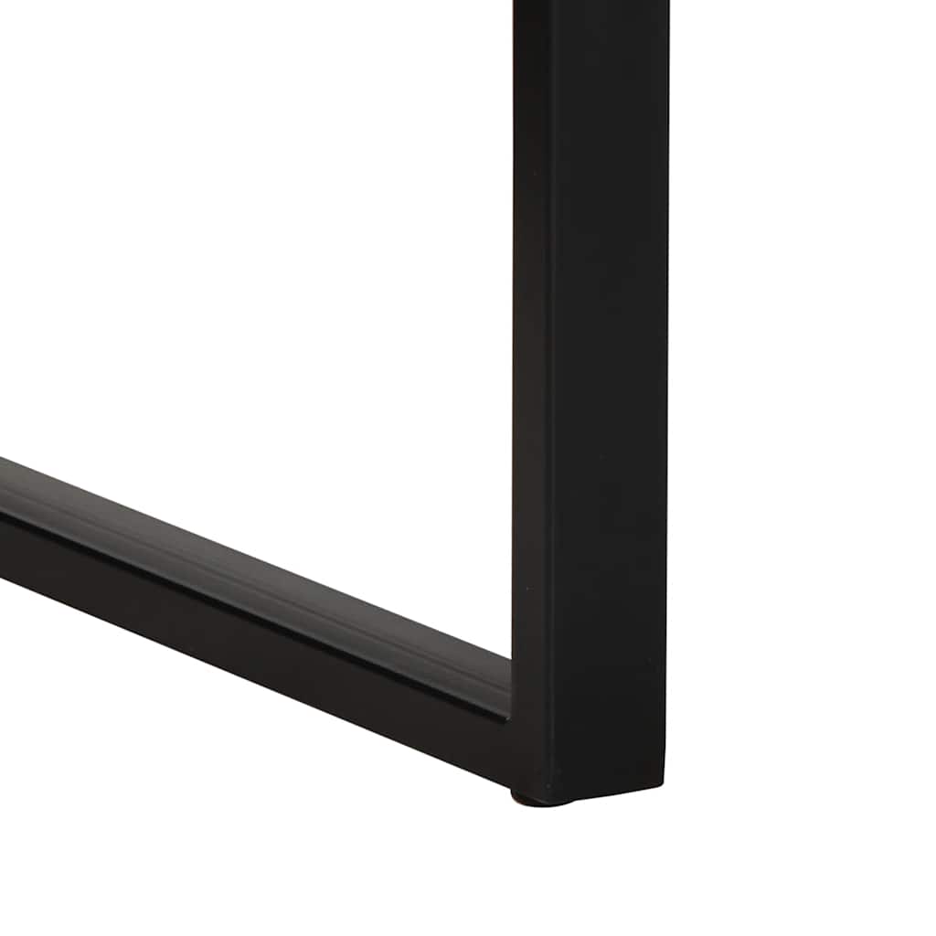 Desk 100x50x75 cm solid recycled wood multi-coloured