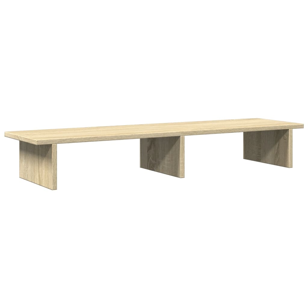 Monitorstandaard 100x27x15 cm bewerkt hout sonoma eikenkleurig
