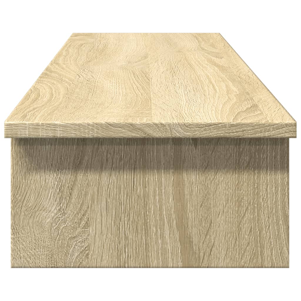 Monitorstandaard 100x27x15 cm bewerkt hout sonoma eikenkleurig