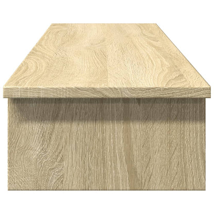 Monitorstandaard 100x27x15 cm bewerkt hout sonoma eikenkleurig