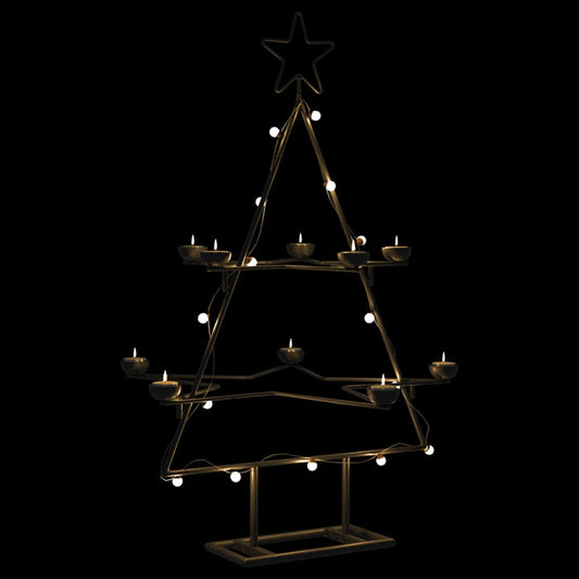 Christmas decoration Christmas tree 75 cm metal black