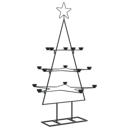Christmas decoration Christmas tree 105 cm metal black