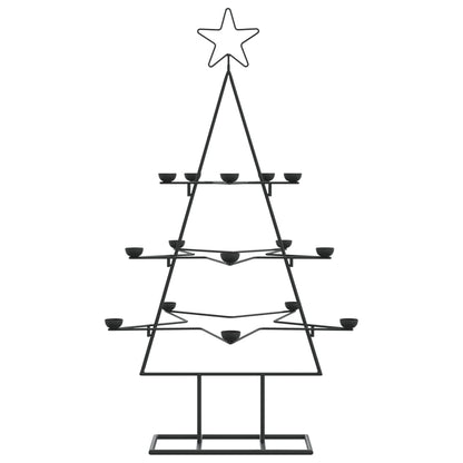 Christmas decoration Christmas tree 105 cm metal black