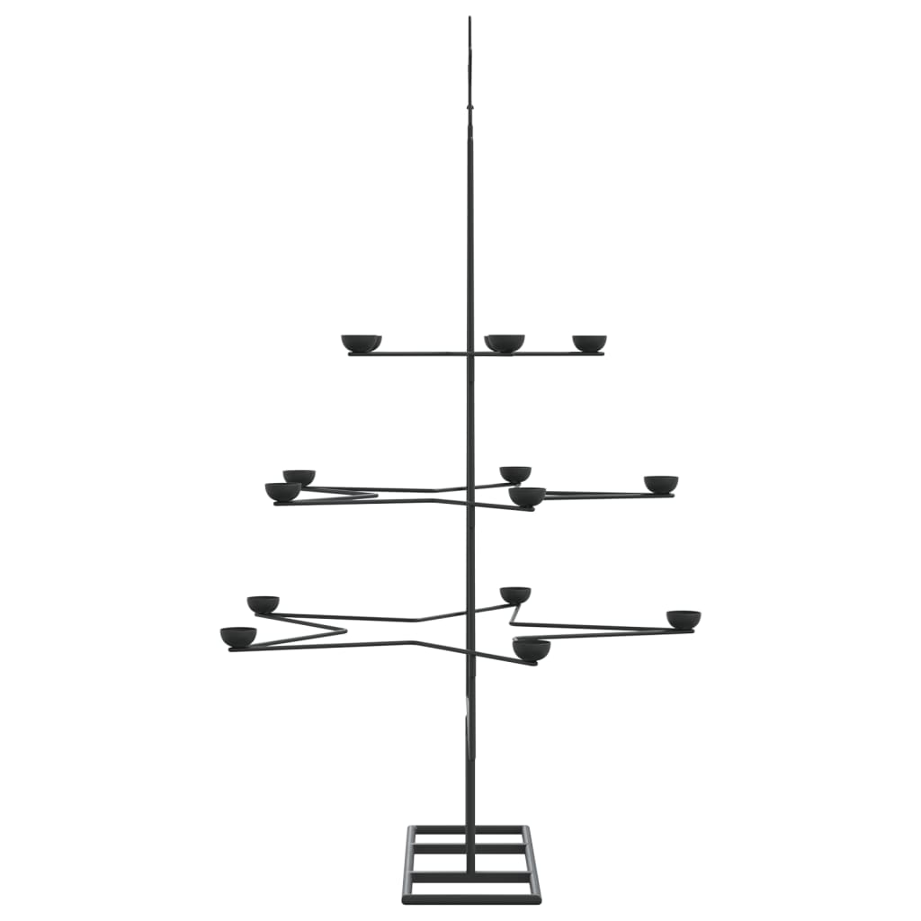 Christmas decoration Christmas tree 105 cm metal black