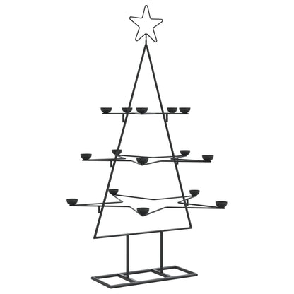 Christmas decoration Christmas tree 105 cm metal black
