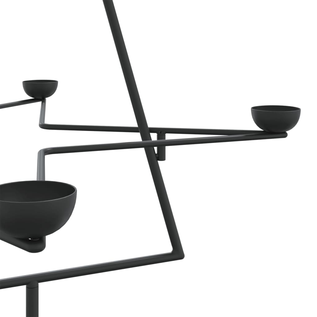 Christmas decoration Christmas tree 105 cm metal black