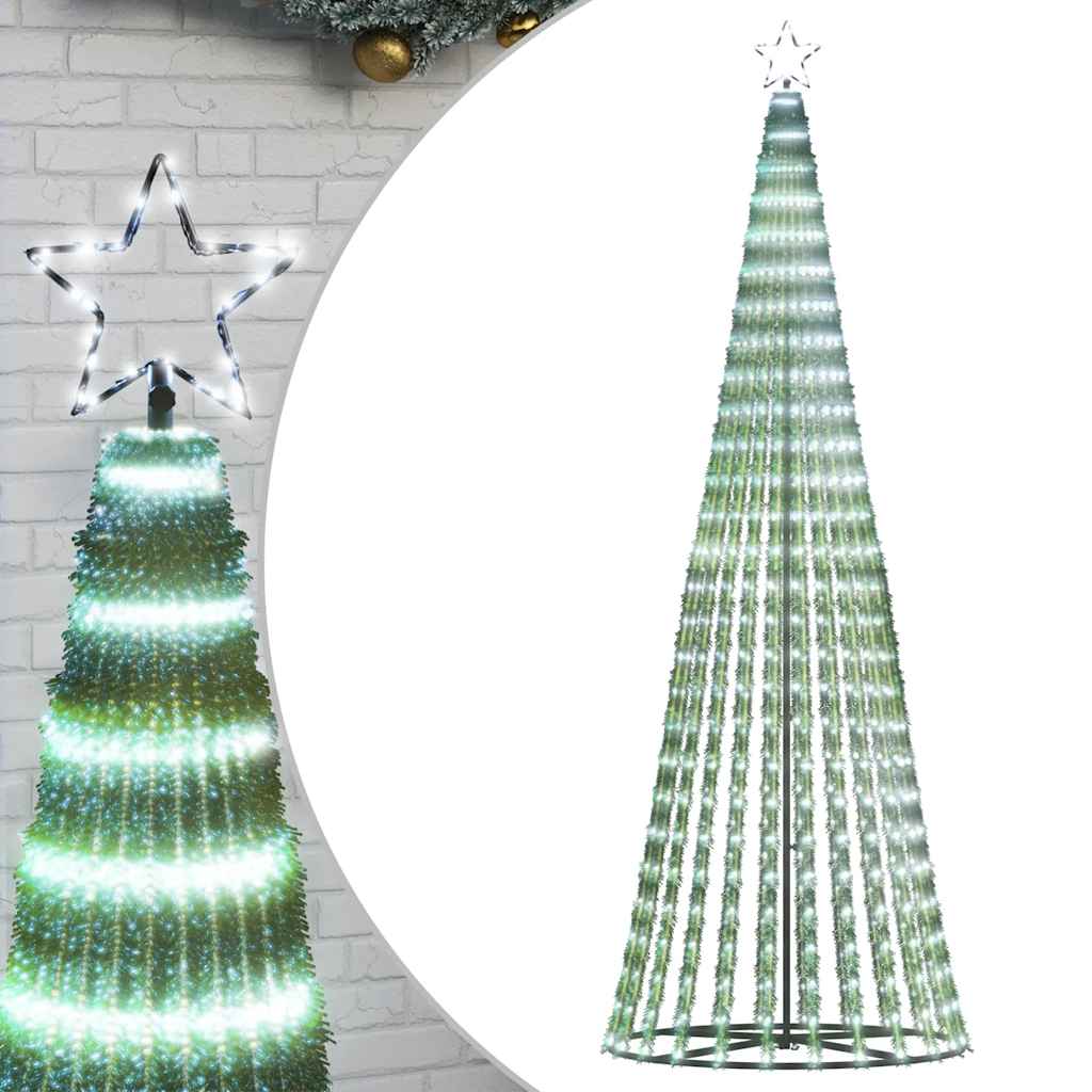 LED-kerstboom 475 LEDs koud wit 247 cm